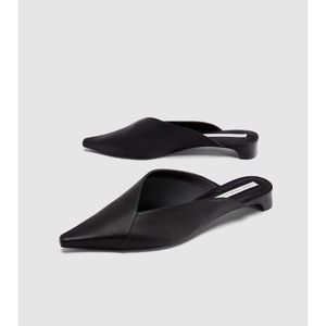 Zara Leather Mules!
